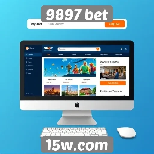 Interface do usuário no site 9897 bet